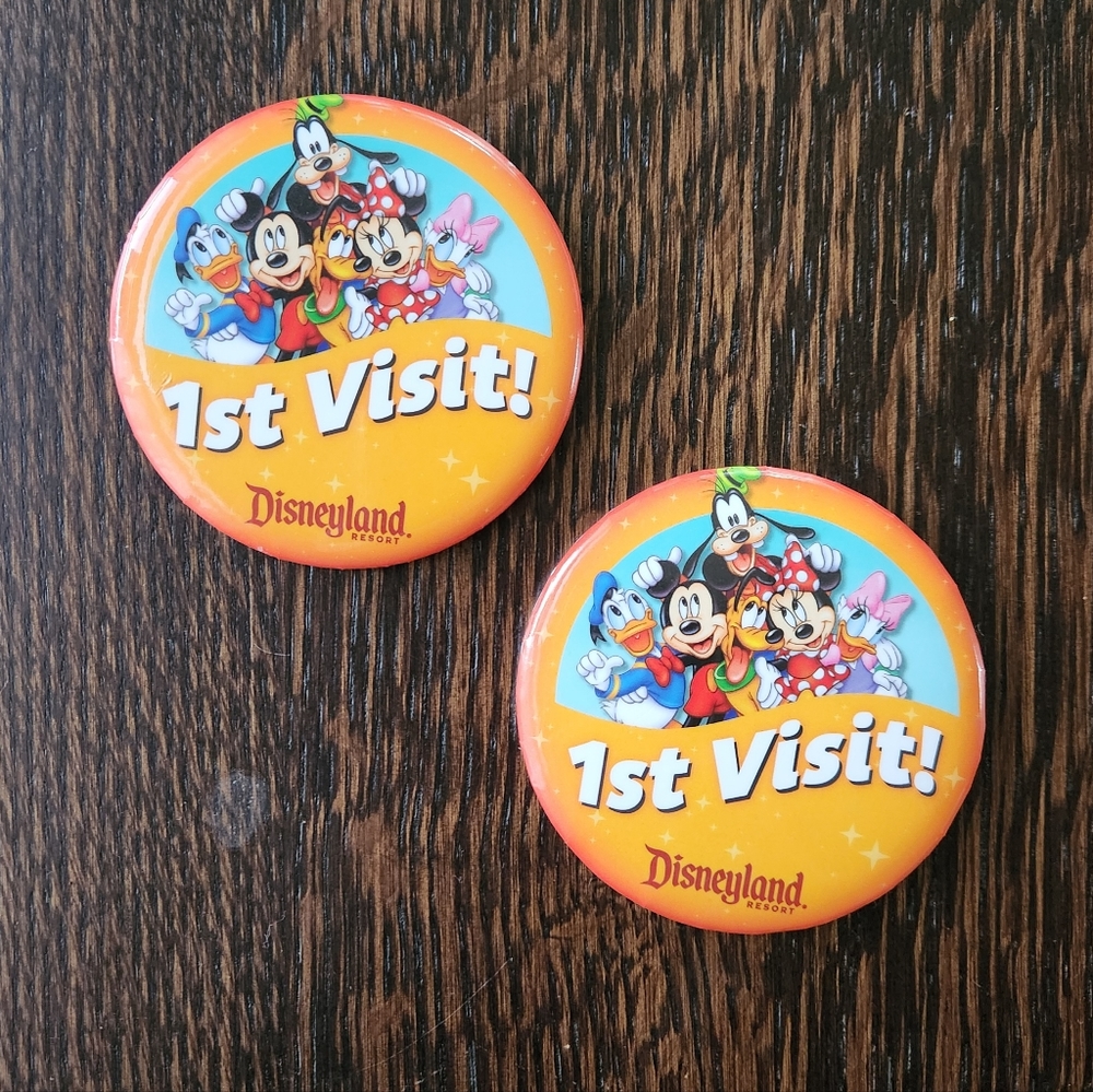 Disneyland 1st Visit Pins - set of 2 - $12